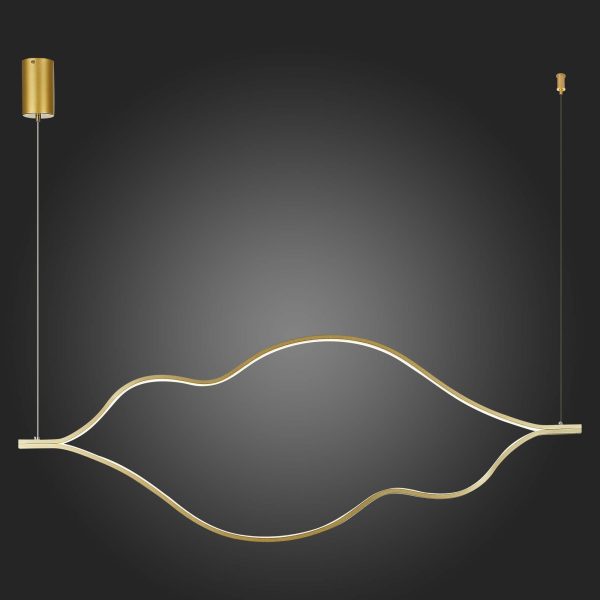 SL6106.203.45 Светильник подвесной ST-Luce Золотистый/Белый LED 1*45W 4000K CORTILE — изображение 2