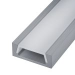 ST017.129.01.1 Накладной профиль с рассеивателем (Комплект: Рассеиватель 2м; Заглушки 2шт; Монтажная Светодиодные ленты