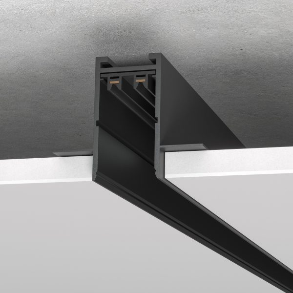 ST021.429.00H Шинопровод SKYLINE 220 встраиваемый ST-Luce Черный Длина 2 000мм SKYLINE 220 — изображение 2