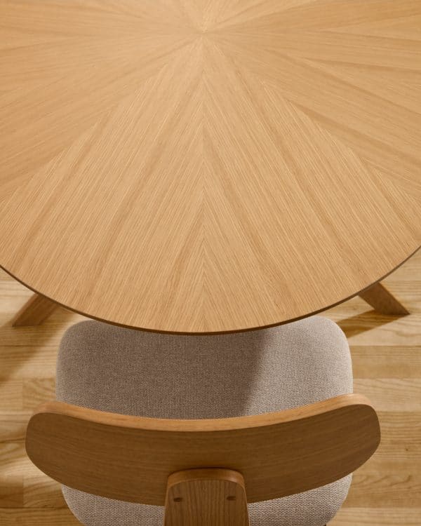 Стол Naanim из дубового шпона 180 x 110 см — изображение 3