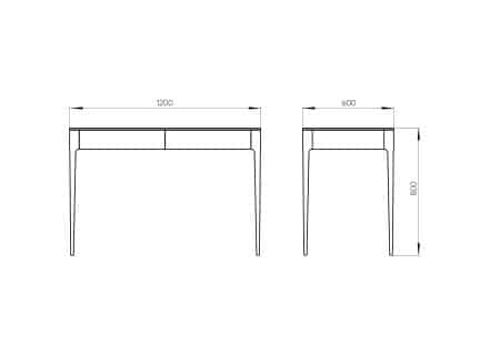 Стол письменный Type 120*60 см (светло-серый)