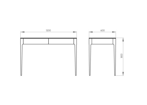 Стол письменный Type oak 120*60 см (натуральный дуб) — изображение 2