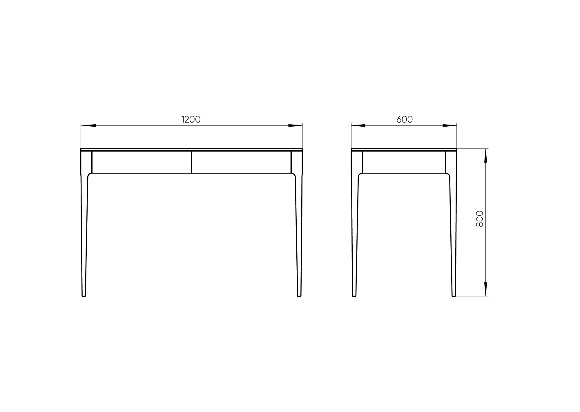 Стол письменный Type oak 120*60 см (натуральный дуб Стол письменный Type oak 120*60 см (натуральный дуб
