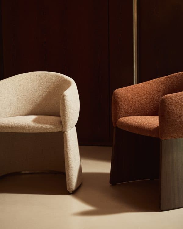 Стул Bosca из бежевой синели — изображение 4