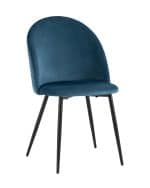 Стул Lilly велюр сине-зеленый 4 шт. — изображение 2