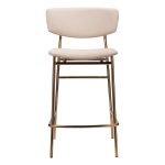 Стул полубарный Elle кремовый с золотыми ножками — изображение 2