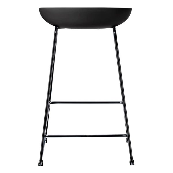 Стул полубарный Neo чёрный с чёрными ножками — изображение 5