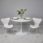 Стул Seven Style белый с белыми ножками — изображение 2