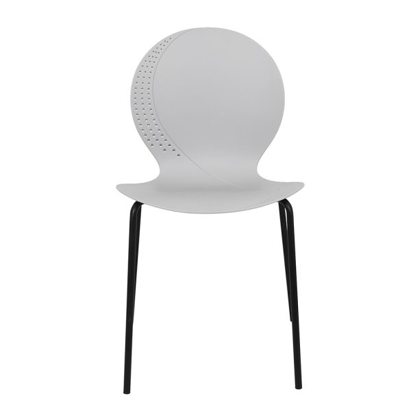 Стул Wave серый с черными ножками — изображение 2