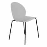 Стул Wave серый с черными ножками — изображение 3