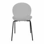 Стул Wave серый с черными ножками — изображение 5