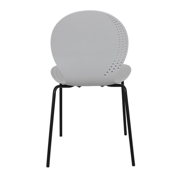 Стул Wave серый с черными ножками — изображение 5