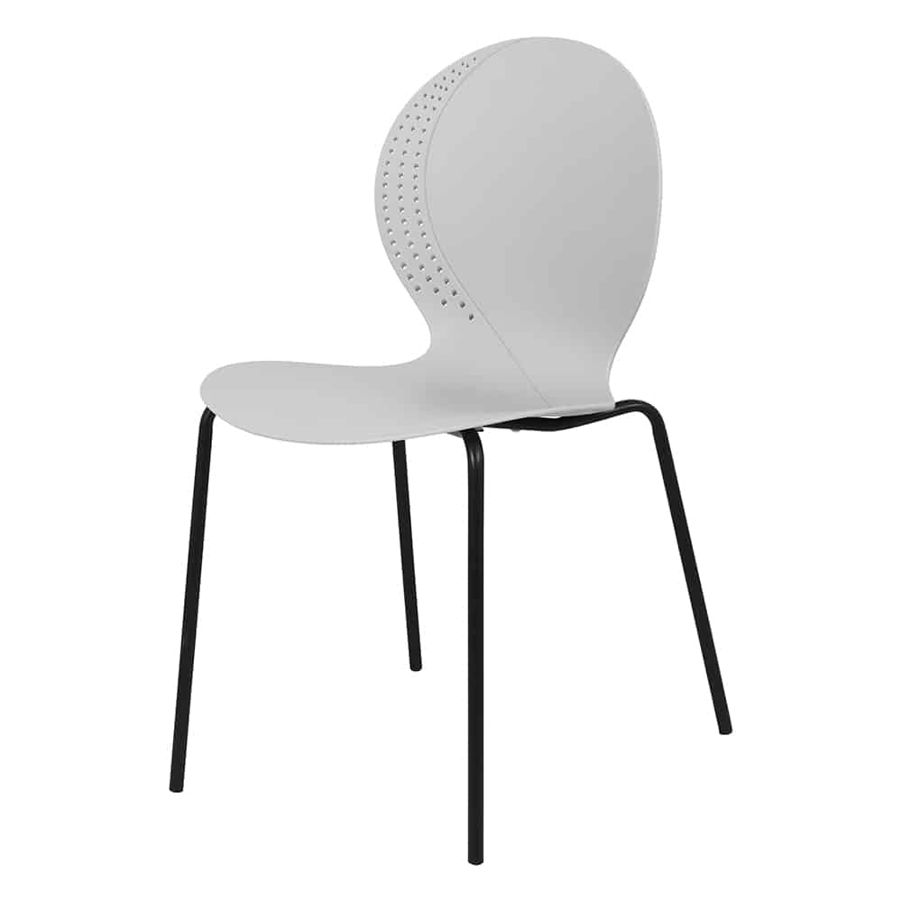 Стул Wave серый с черными ножками Стул Wave серый с черными ножками