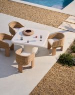 Стул Xoriguer из искусственного ротанга и 100% массива эвкалипта — изображение 4