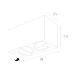 Точечный накладной светильник Arte Lamp PICTOR A5654PL-2GY — изображение 4