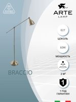 Торшер Arte Lamp BRACCIO A2054PN-1AB — изображение 5