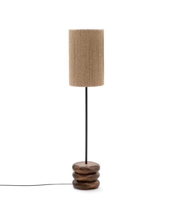 Торшер Kor из джута и акации в темной отделке — изображение 4