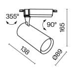 Трековый светильник Technical TR003-1-26W3K-S-W — изображение 2