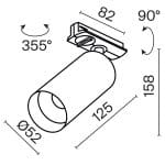 Трековый светильник Technical TR021-1-12W3K-W-BBS — изображение 2