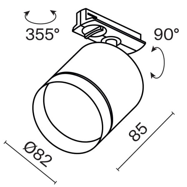 Трековый светильник Technical TR088-1-GX53-B — изображение 3