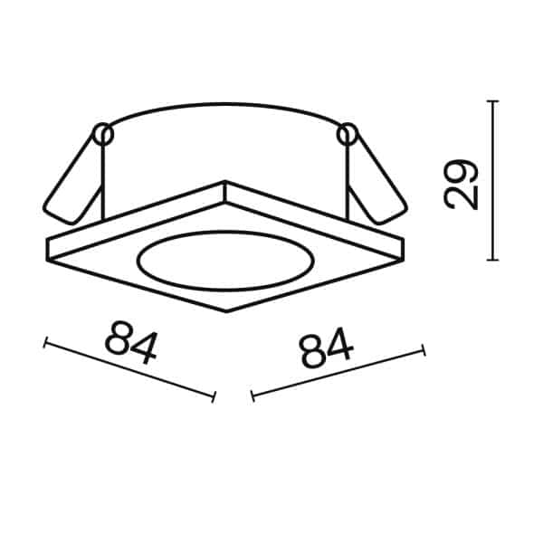 Встраиваемый светильник Technical DL083-01-GU10-SQ-W — изображение 2