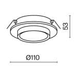 Встраиваемый светильник Technical DL086-GX53-RD-W — изображение 5