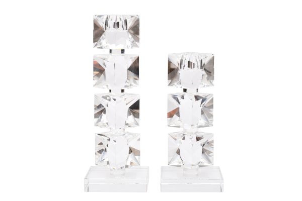 X1521082 Подсвечник "хрустальный" 9*7*19.5см — изображение 2