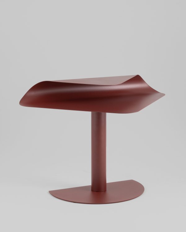 Журнальный столик Cornea металл бордовый — изображение 3
