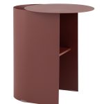 Журнальный столик Floire металл бордовый