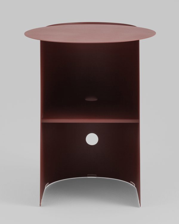 Журнальный столик Floire металл бордовый — изображение 3