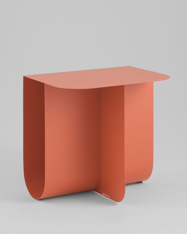 Журнальный столик Laure металл красный — изображение 2