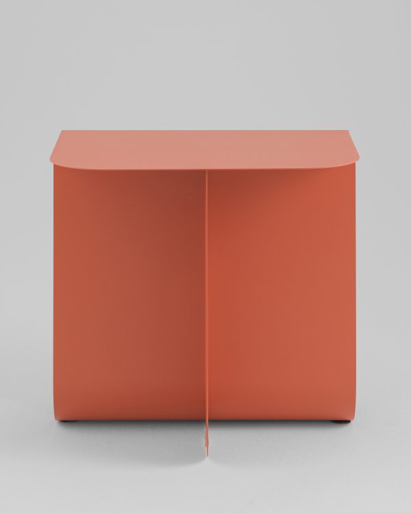 Журнальный столик Laure металл красный — изображение 3