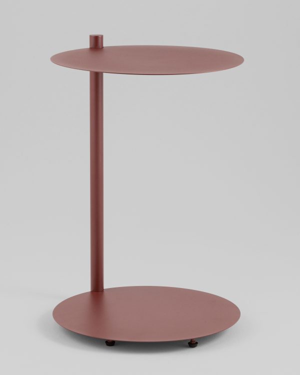 Журнальный столик Siara металл бордовый — изображение 2