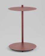 Журнальный столик Siara металл бордовый — изображение 3