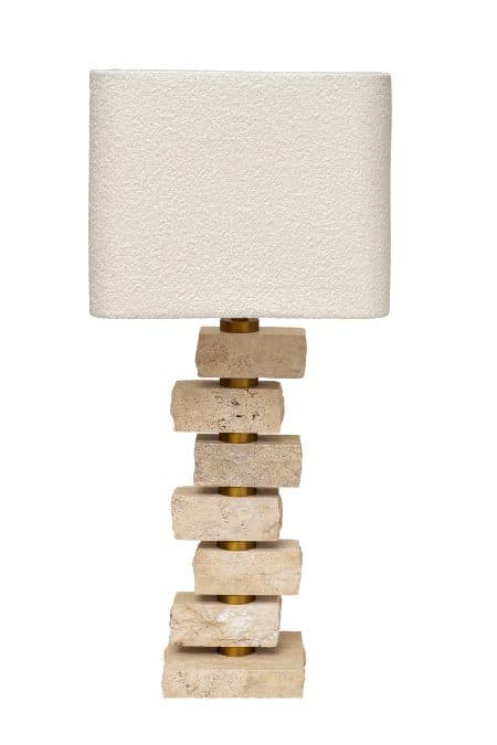 185HM-03535 Лампа настольная плафон цвет бежевый Н.78см