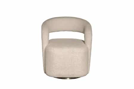 76AR-73960 Кресло поворотное Teddy белое 65*70*75см