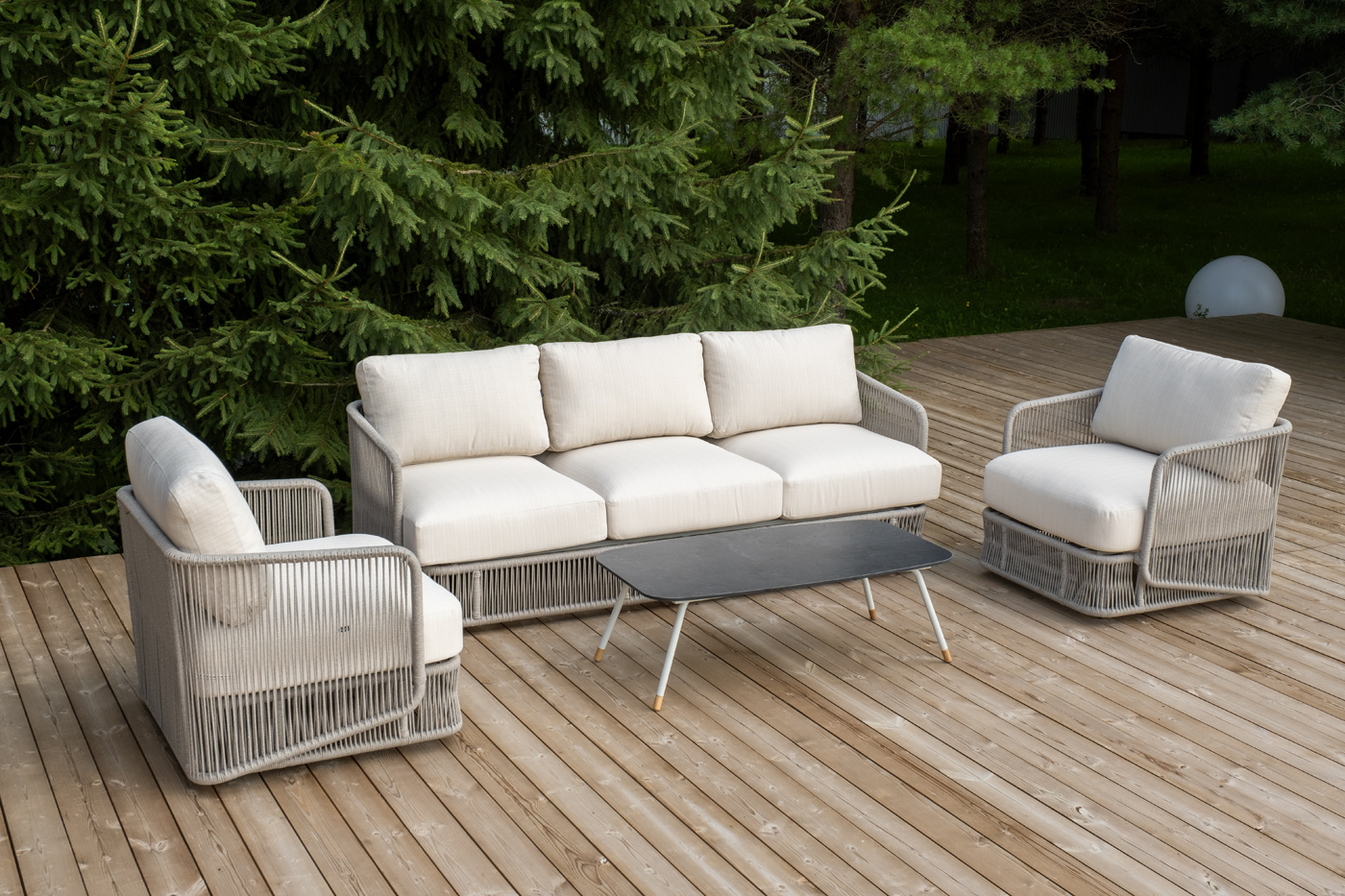 "Альбано" лаунж-зона 5-местная плетеная из роупа (веревки) "Альбано" лаунж-зона 5-местная плетеная из роупа (веревки)