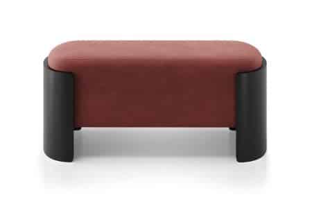 Банкетка Lagom 100 см (бордовый FiberGuard