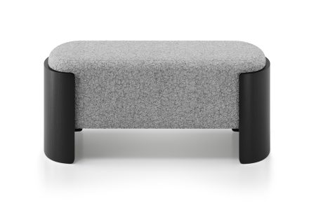 Банкетка Lagom 100 см (серебро мех