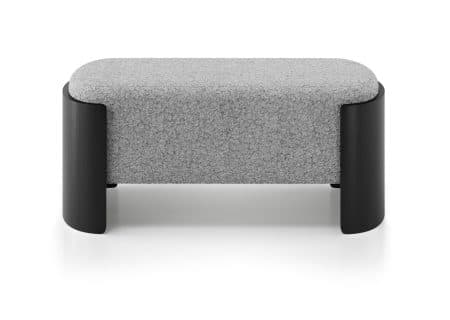 Банкетка Lagom 100 см (серебро мех