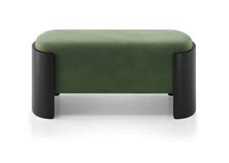 Банкетка Lagom 100 см (зелено-голубой FiberGuard