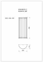 K2KG0907W-2 Бра стекло/хром 22*W11*H53см — изображение 3