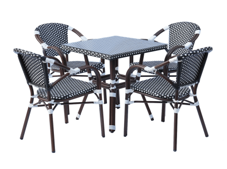 "Кабри" обеденная группа плетеная на 4 персоны