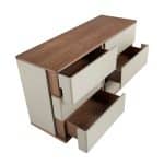 Комод  7168/MC2320DR из серого лака и орехового дерева — изображение 4