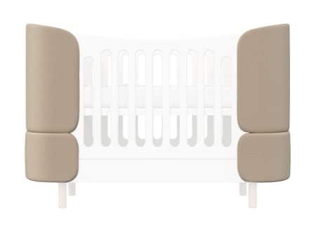 Комплект чехлов для кроватки-трансформера KIDI Soft (бежевый)