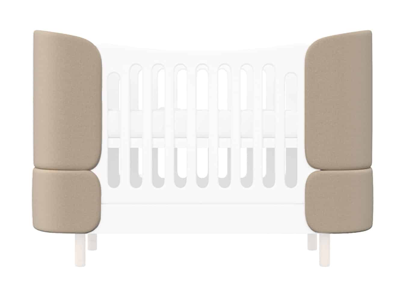 Комплект чехлов для кроватки-трансформера KIDI Soft (бежевый) Комплект чехлов для кроватки-трансформера KIDI Soft (бежевый)