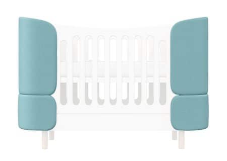 Комплект чехлов для кроватки-трансформера KIDI Soft (бирюзовый)