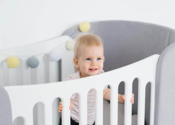 Комплект чехлов для кроватки-трансформера KIDI Soft (серый) — изображение 2