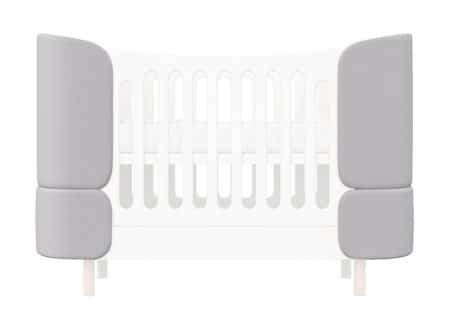 Комплект чехлов для кроватки-трансформера KIDI Soft (серый)