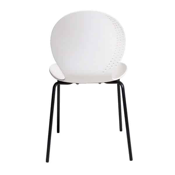 Комплект из 2-х стульев Wave белый с черными ножками — изображение 5